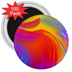 Liquid Art Pattern 3  Magnets (100 Pack) by GardenOfOphir