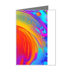 Liquid Art Pattern Mini Greeting Card by GardenOfOphir