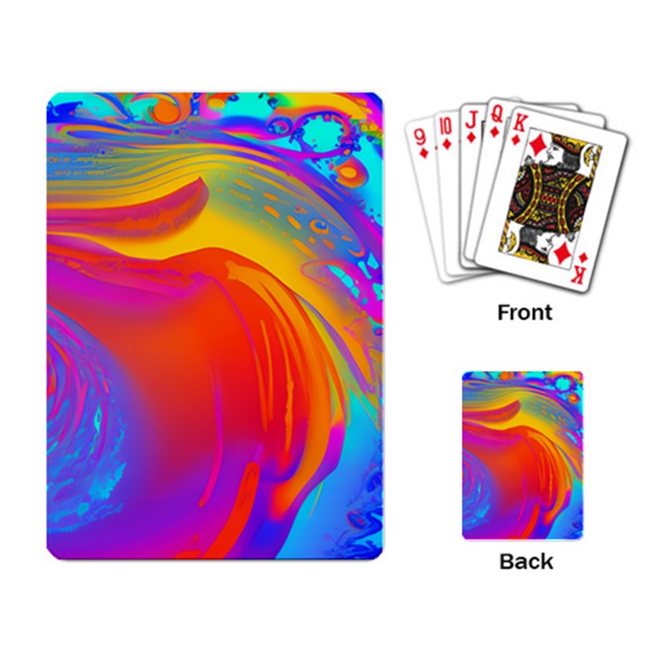 Liquid Art Pattern Playing Cards Single Design (Rectangle)