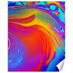 Liquid Art Pattern Canvas 11  X 14  by GardenOfOphir