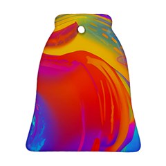 Liquid Art Pattern Bell Ornament (two Sides)