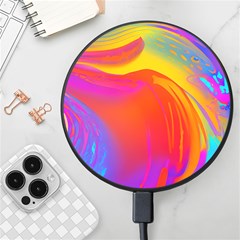 Liquid Art Pattern Wireless Fast Charger(black) by GardenOfOphir