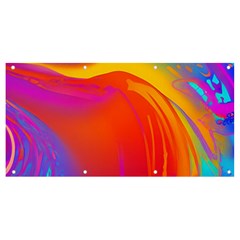 Liquid Art Pattern Banner And Sign 8  X 4  by GardenOfOphir