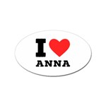 I love anna Sticker (Oval) Front