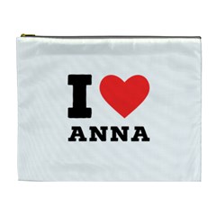 I Love Anna Cosmetic Bag (xl) by ilovewhateva