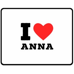 I Love Anna Fleece Blanket (medium) by ilovewhateva