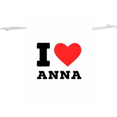 I Love Anna Lightweight Drawstring Pouch (xl) by ilovewhateva