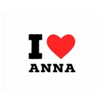 I love anna One Side Premium Plush Fleece Blanket (Medium) 60 x50  Blanket Front