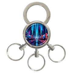 City People Cyberpunk 3-ring Key Chain