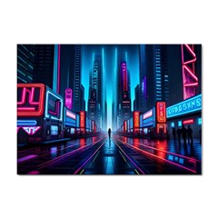 City People Cyberpunk Sticker A4 (10 Pack)