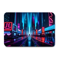 City People Cyberpunk Plate Mats by Jancukart