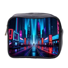 City People Cyberpunk Mini Toiletries Bag (two Sides)