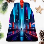 City People Cyberpunk Ornament (Bell) Front