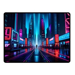 City People Cyberpunk Fleece Blanket (small)