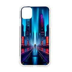 City People Cyberpunk Iphone 11 Tpu Uv Print Case by Jancukart