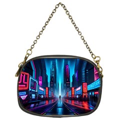 City People Cyberpunk Chain Purse (one Side) by Jancukart