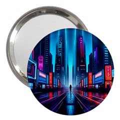 City People Cyberpunk 3  Handbag Mirrors by Jancukart