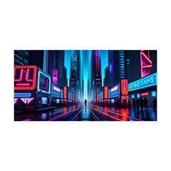 City People Cyberpunk Yoga Headband by Jancukart