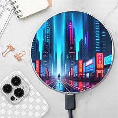 City People Cyberpunk Wireless Fast Charger(white) by Jancukart