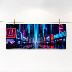 City People Cyberpunk Hand Towel