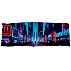 City People Cyberpunk Body Pillow Case (dakimakura) by Jancukart