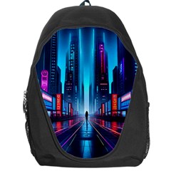 City People Cyberpunk Backpack Bag by Jancukart