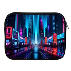 City People Cyberpunk Apple Ipad 2/3/4 Zipper Cases by Jancukart