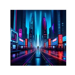 City People Cyberpunk Square Satin Scarf (30  X 30 )