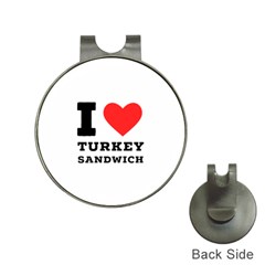 I Love Turkey Sandwich Hat Clips With Golf Markers by ilovewhateva