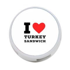 I Love Turkey Sandwich 4-port Usb Hub (one Side) by ilovewhateva