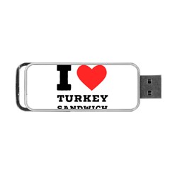 I Love Turkey Sandwich Portable Usb Flash (one Side) by ilovewhateva