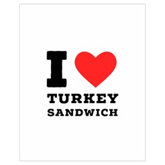 I Love Turkey Sandwich Drawstring Bag (small) by ilovewhateva