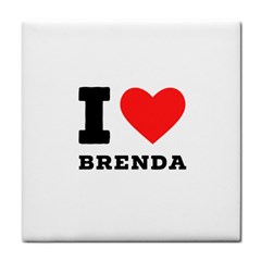 I Love Brenda Tile Coaster by ilovewhateva