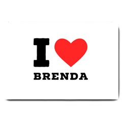 I Love Brenda Large Doormat by ilovewhateva