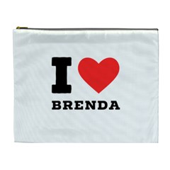 I Love Brenda Cosmetic Bag (xl) by ilovewhateva