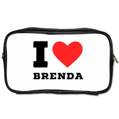 I Love Brenda Toiletries Bag (two Sides) by ilovewhateva