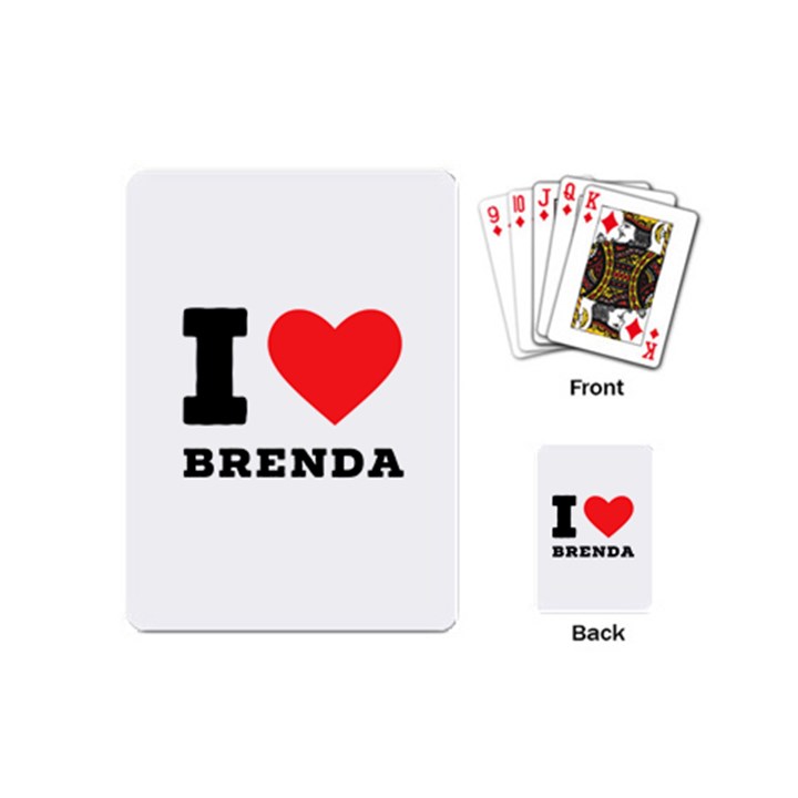 I love brenda Playing Cards Single Design (Mini)