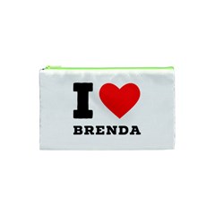 I Love Brenda Cosmetic Bag (xs) by ilovewhateva