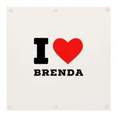 I Love Brenda Banner And Sign 3  X 3  by ilovewhateva