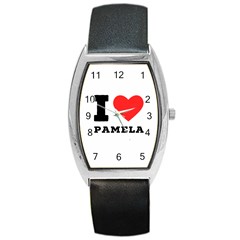 I Love Pamela Barrel Style Metal Watch by ilovewhateva