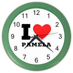 I Love Pamela Color Wall Clock by ilovewhateva