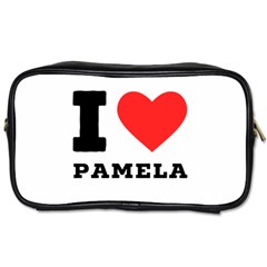 I Love Pamela Toiletries Bag (two Sides) by ilovewhateva