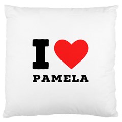 I Love Pamela Standard Premium Plush Fleece Cushion Case (one Side) by ilovewhateva