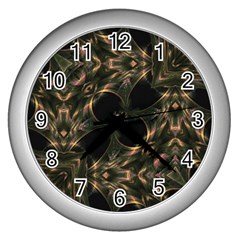 Flytrap Wall Clock (silver) by MRNStudios