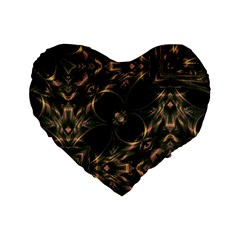 Flytrap Standard 16  Premium Flano Heart Shape Cushions by MRNStudios