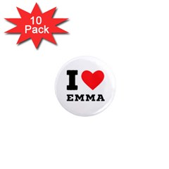 I Love Emma 1  Mini Magnet (10 Pack)  by ilovewhateva