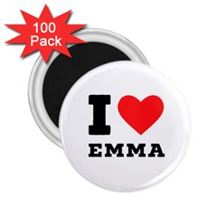 I Love Emma 2 25  Magnets (100 Pack)  by ilovewhateva