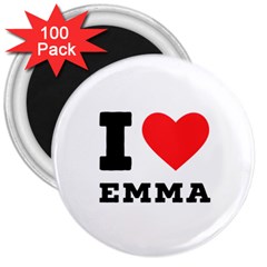 I Love Emma 3  Magnets (100 Pack) by ilovewhateva