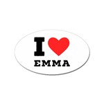 I love emma Sticker (Oval) Front