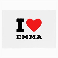 I Love Emma Large Glasses Cloth by ilovewhateva